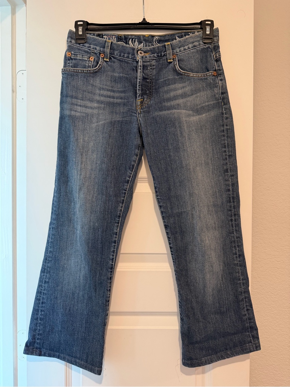 Lucky Brand Dungarees 527 Bootcut Jeans Floral Embroidered Size 4/27